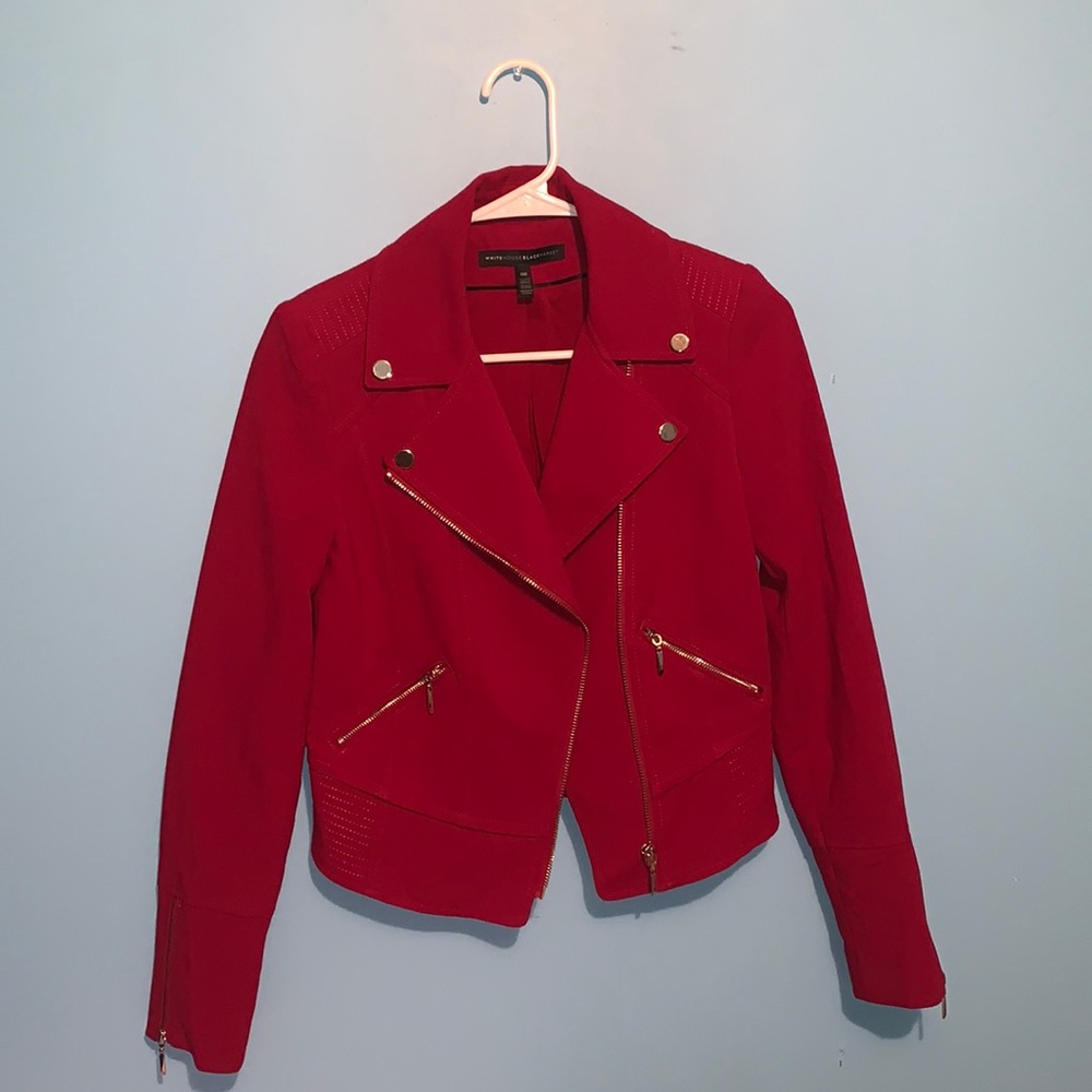 White House Black Market Red Jacket